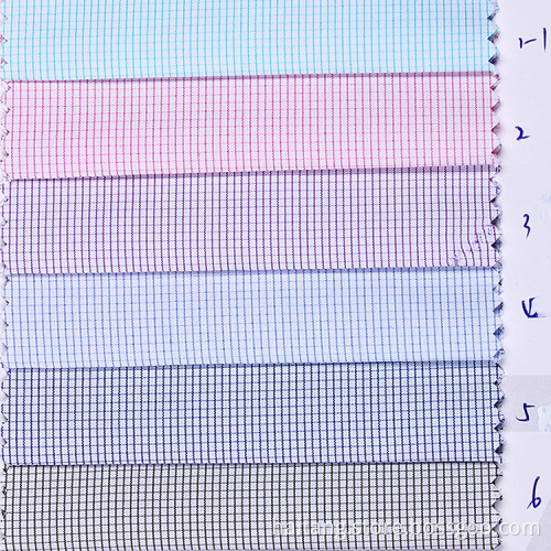 Business Check Bamboo fabric Ventilate Polyester Cloth